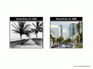Ocean Drive Florida 1926 & 2000